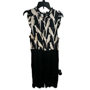 Motif SHEIN parrot black dress size large Offers